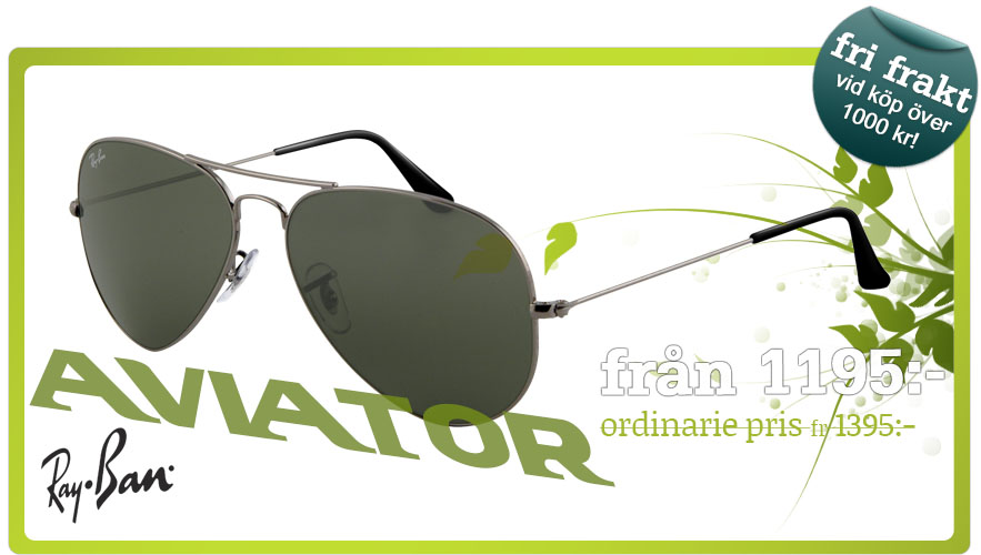 Ray-Ban aviator solglasögon - Lenssavers